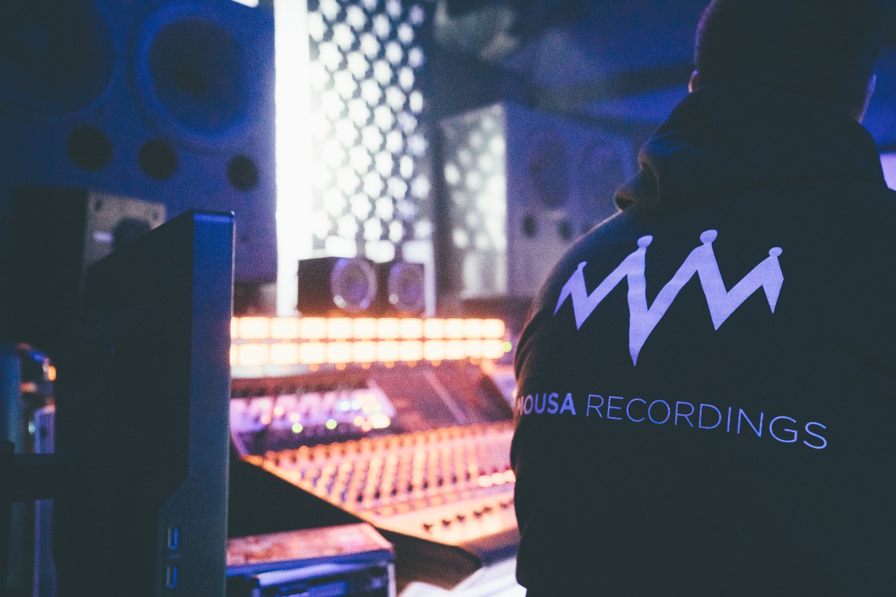 Mousa Recordings in the studio